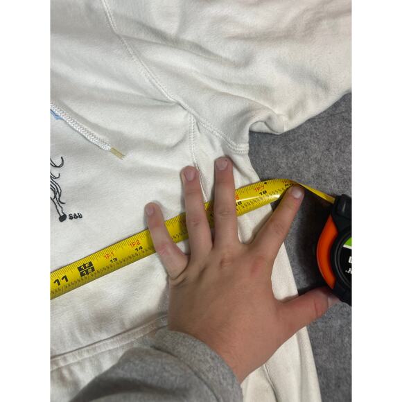 Vintage Unicorn Rainbow Sweatshirt Hoodie Mens Small Embroidered Retro Pullover - Picture 4 of 5